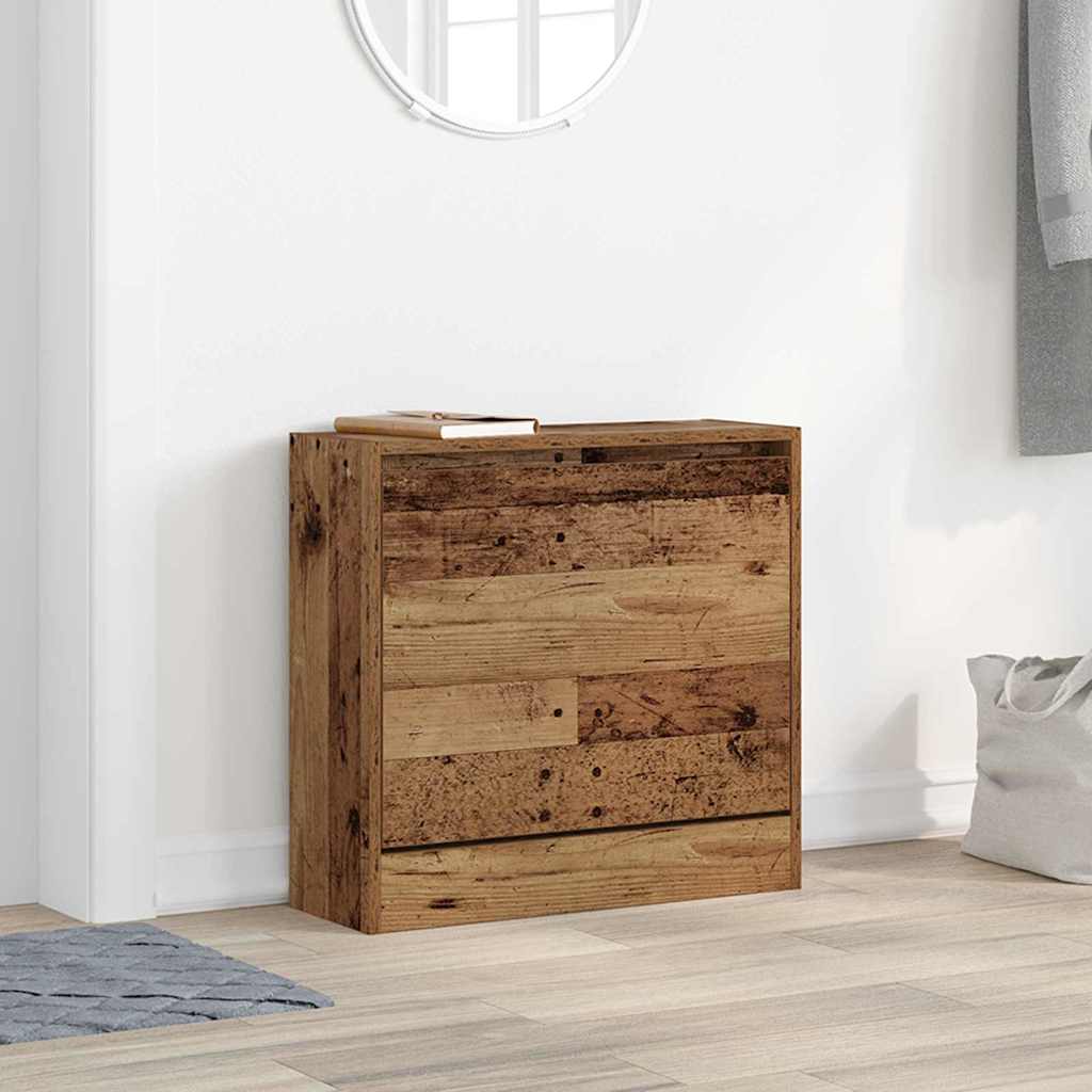 Skohylle Gamle Tre 60x21x57 cm Konstruert Tre