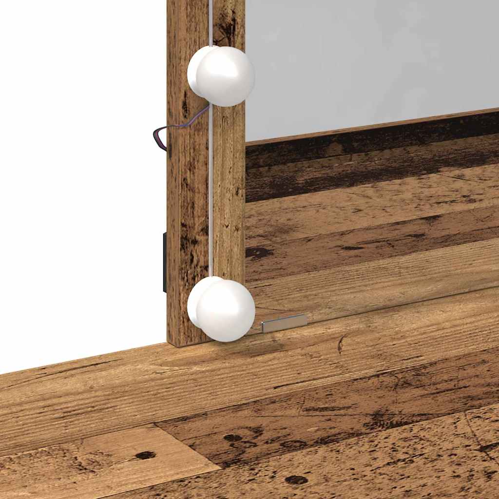 Sminkebord med skuff Gamle tre 100 x 40 x 130 cm Konstruert tre