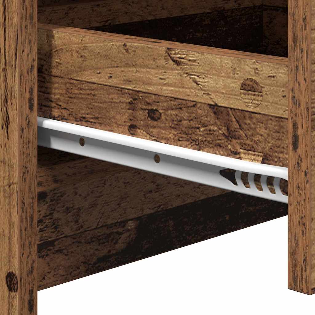 Nattbordskap med Gammelt tre 38 x 34 x 61 cm Konstruert tre