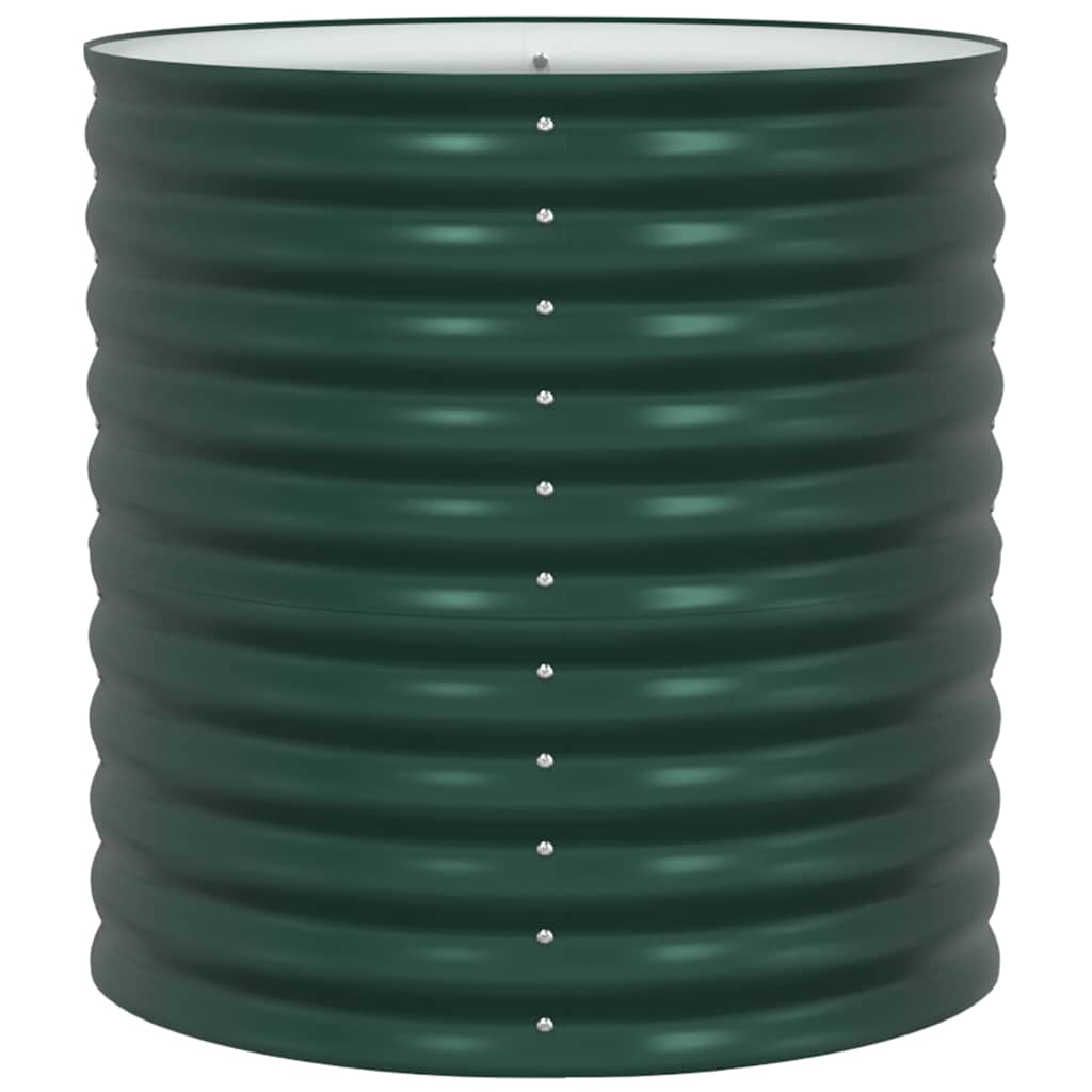 Høybed grønn 80 x 80 x 81 cm Stål