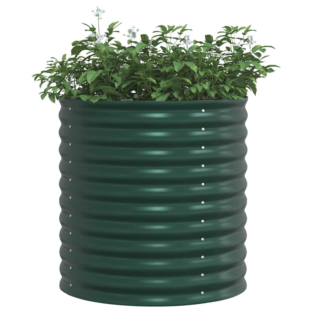 Høybed grønn 80 x 80 x 81 cm Stål