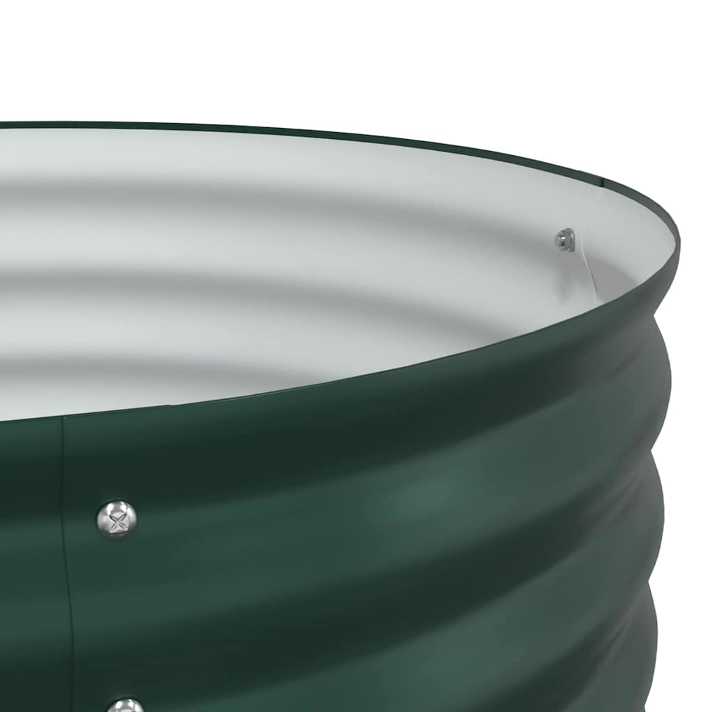 Høybed grønn 240 x 80 x 44 cm Stål