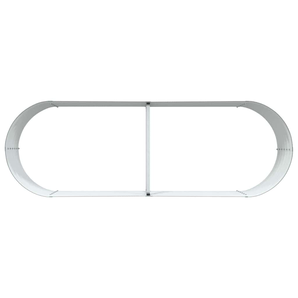 Høybed grønn 240 x 80 x 44 cm Stål