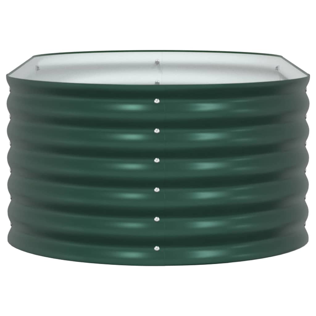 Høybed grønn 160 x 80 x 44 cm Stål