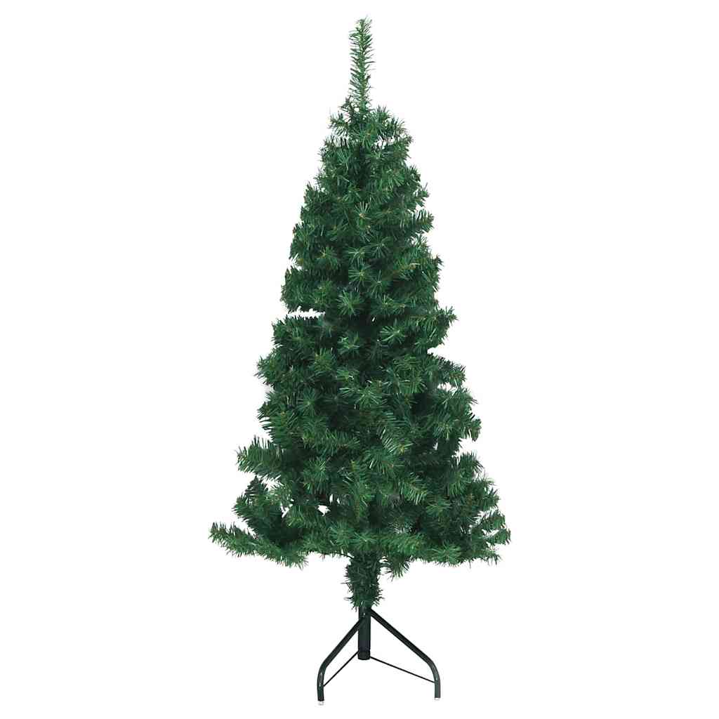 Hjørne Kunstig Jul Tre med 150 LED grønn 150 cm PVC og metall