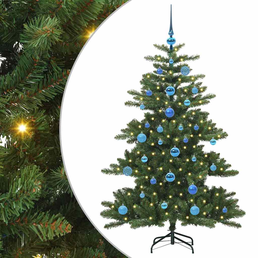 Kunstig sammensatt juletre with LEDs med stativ 150cm PVC