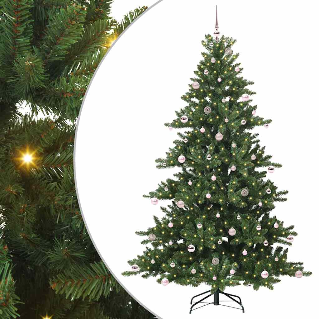 Kunstig sammensatt juletre with LEDs med stativ 240cm PVC