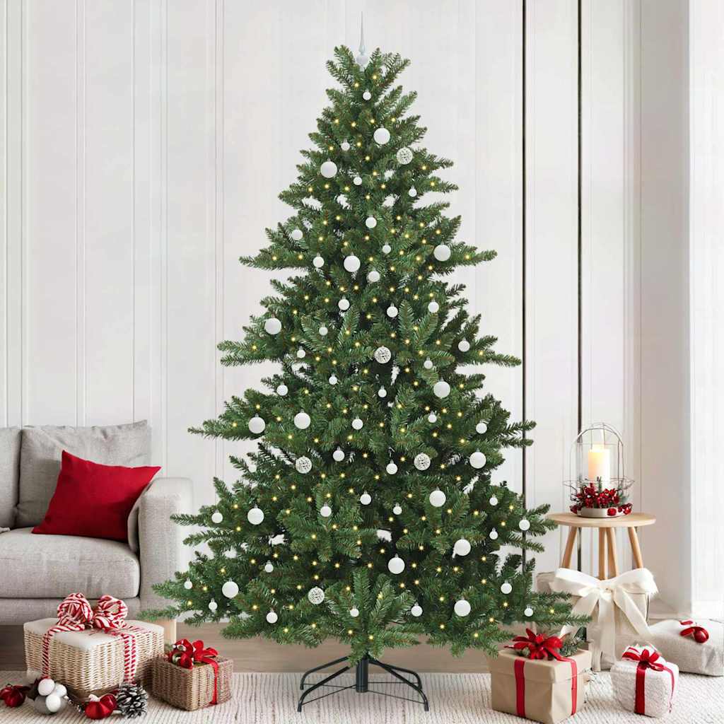 Kunstig sammensatt juletre with LEDs med stativ 240cm PVC