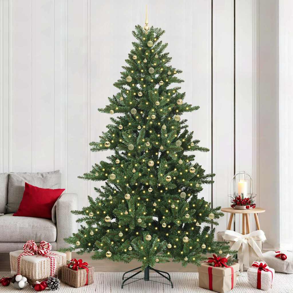 Kunstig sammensatt juletre with LEDs med stativ 240cm PVC