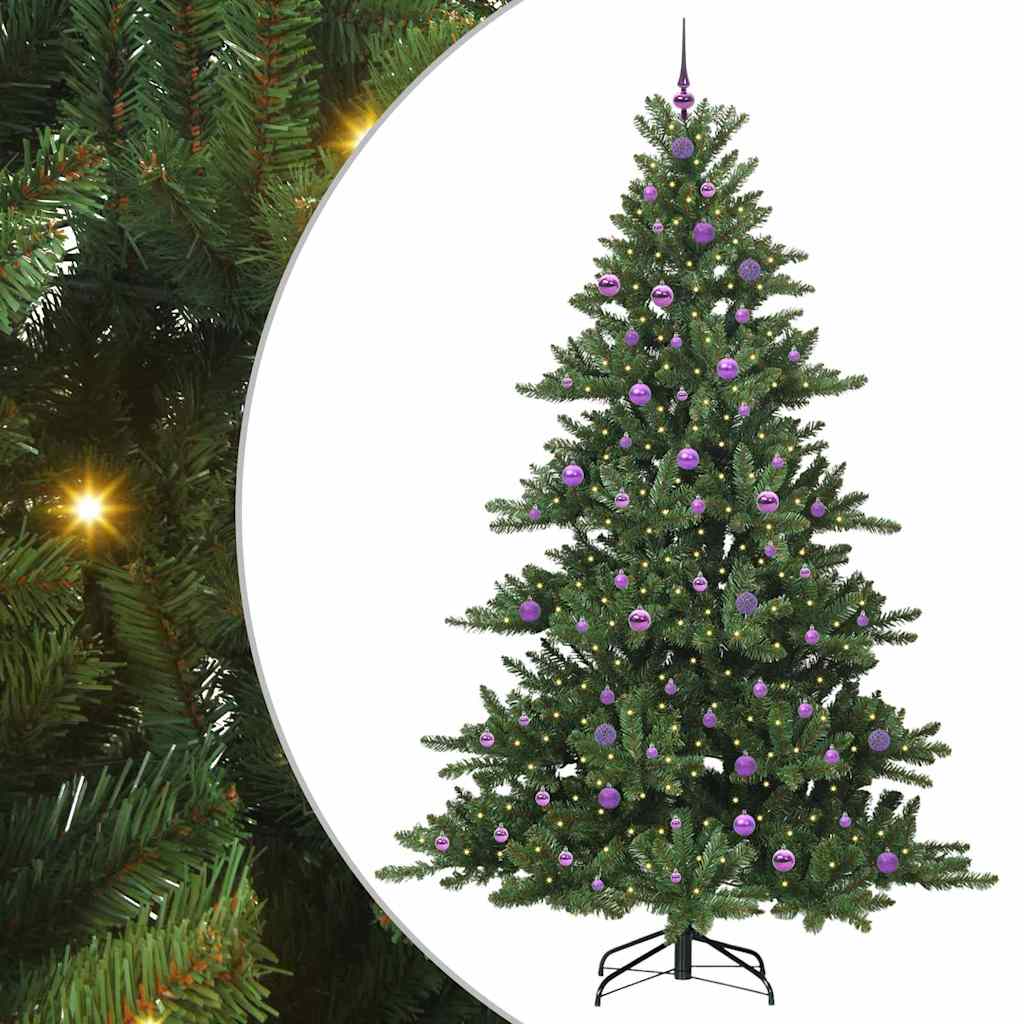 Kunstig sammensatt juletre with LEDs med stativ 240cm PVC