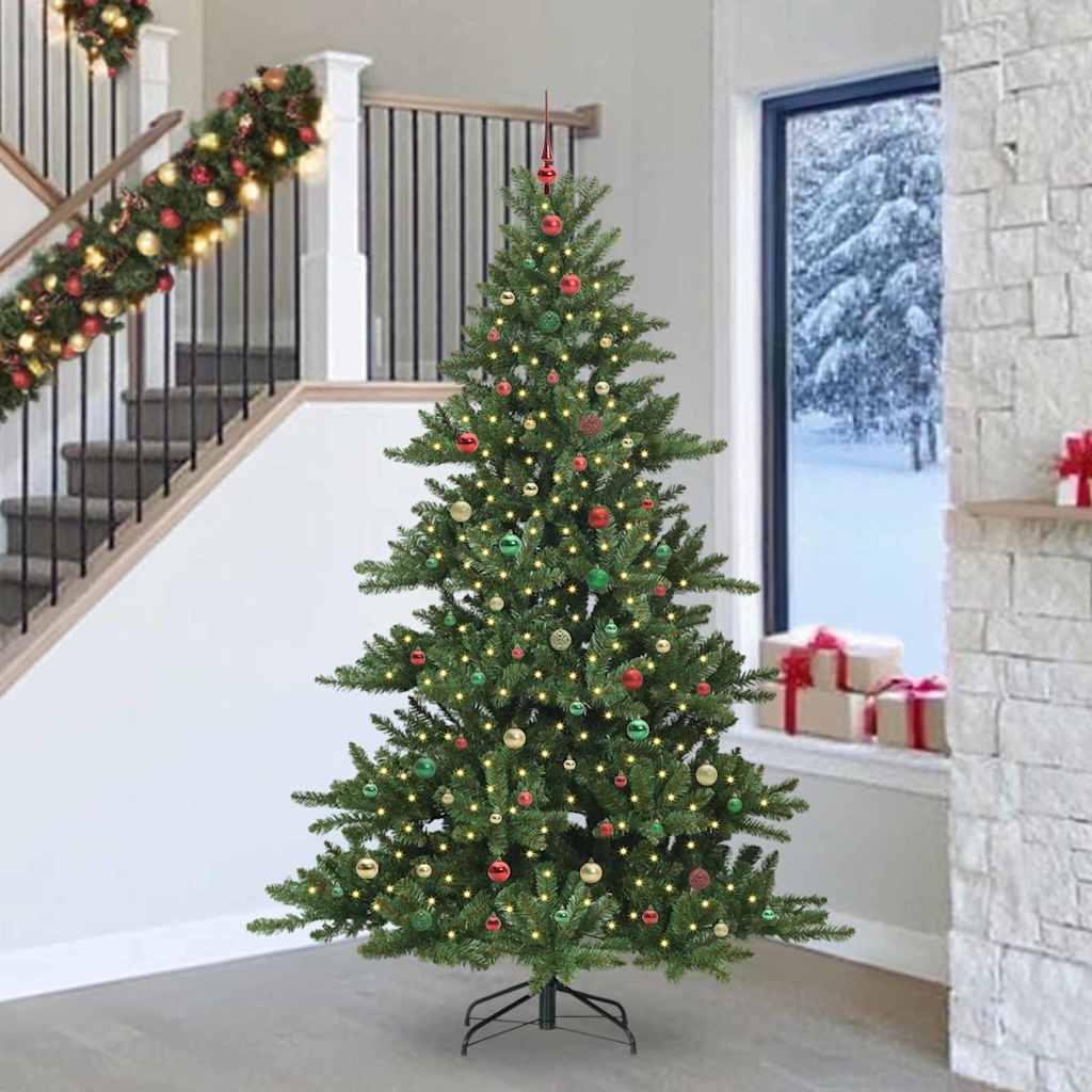 Kunstig sammensatt juletre with LEDs med stativ 240cm PVC