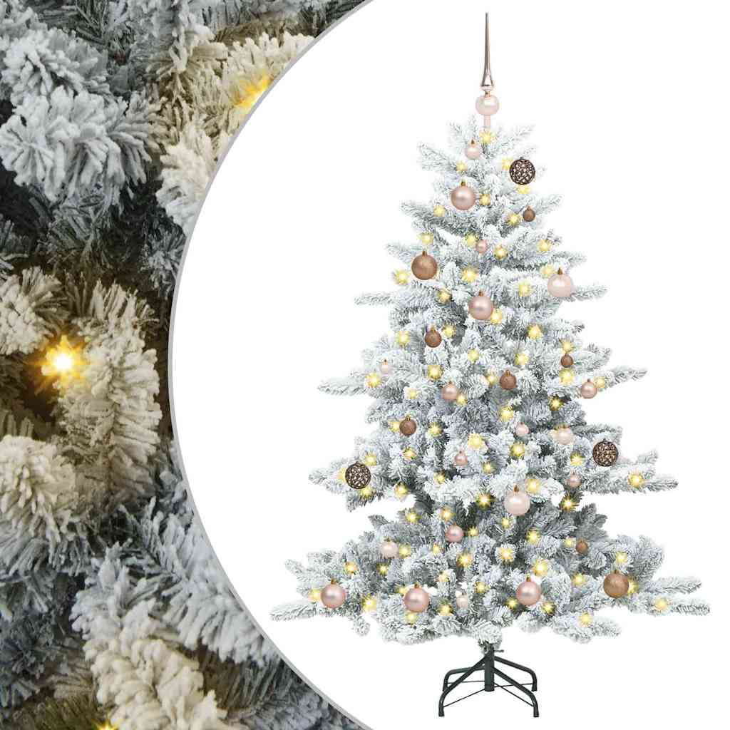 Kunstig sammensatt juletre with 15 LEDs Hvit 150 cm PVC