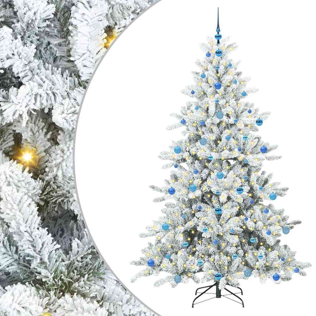 Kunstig sammensatt juletre with LEDs med stativ 210cm PVC