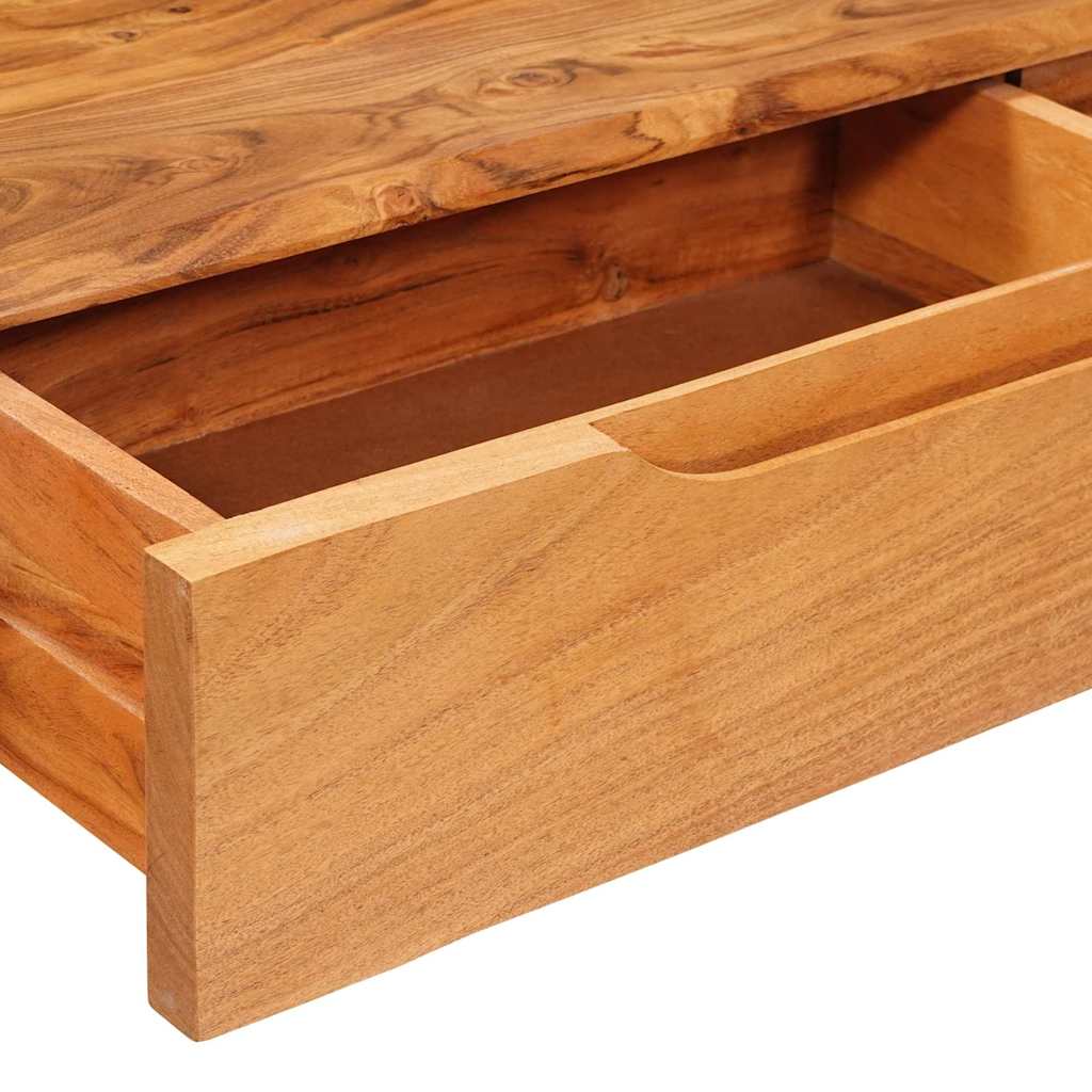 Konsollbord med skuff Brun 110 x 30 x 80 cm heltre akasie