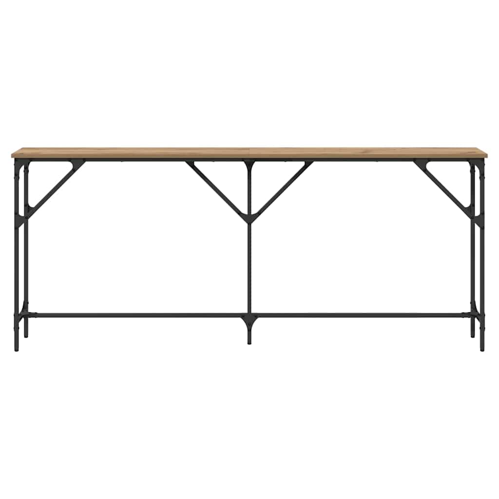 Konsollbord artisan eik 180 x 23 x 75 cm Ingeniørtre og metall