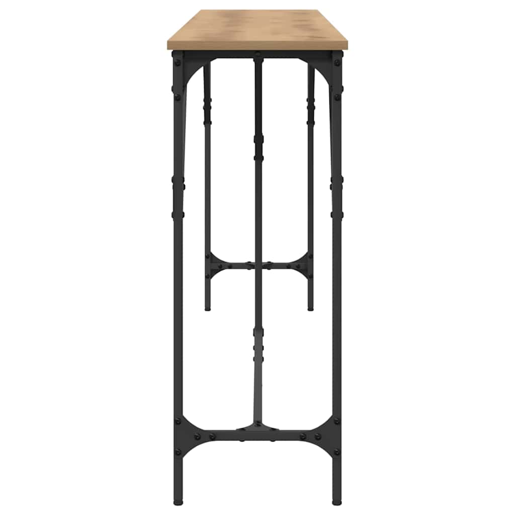 Konsollbord artisan eik 200 x 29 x 75 cm Ingeniørtre og metall