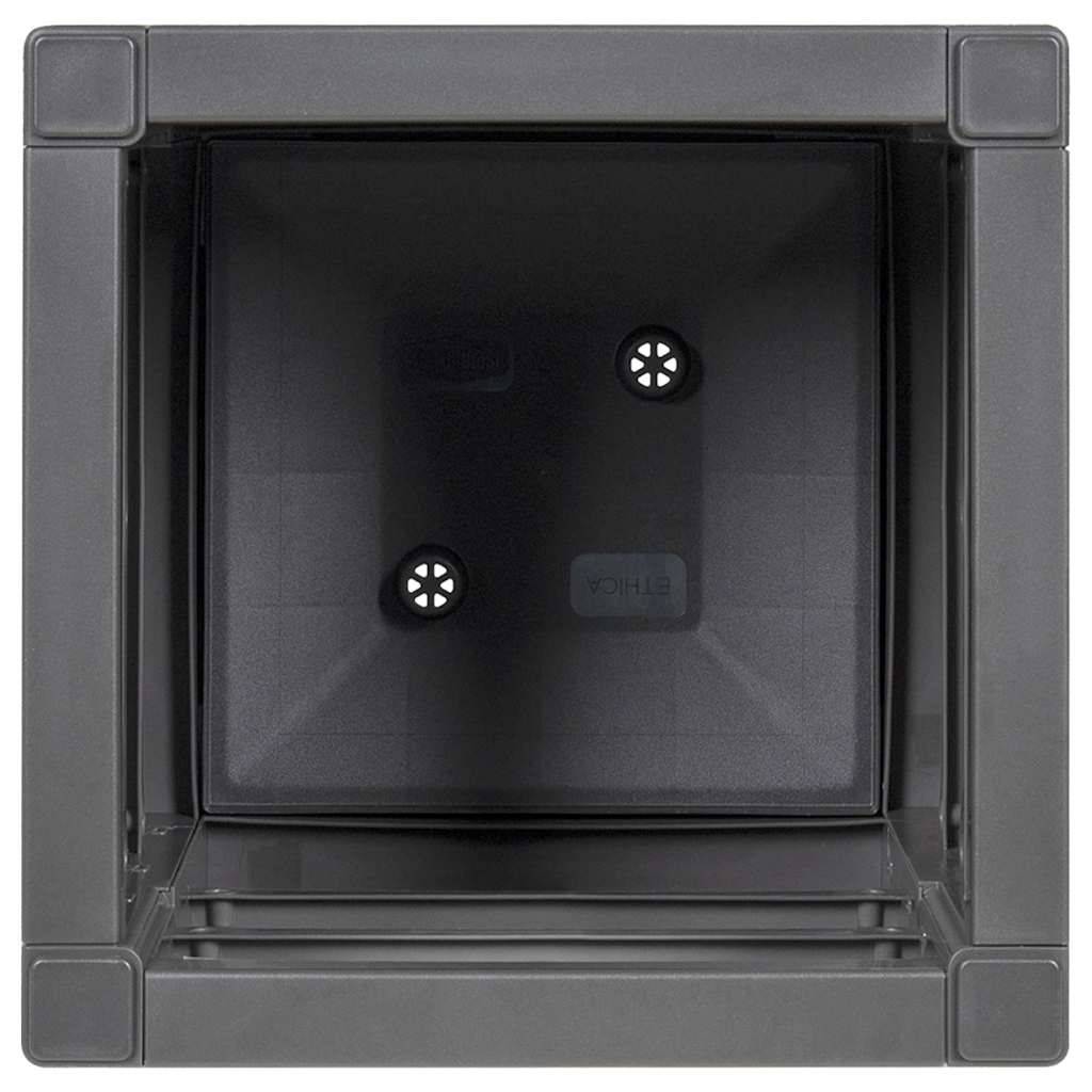 Hageblomsterpotte Antrasitt 36 x 36 x 35 cm Polypropen