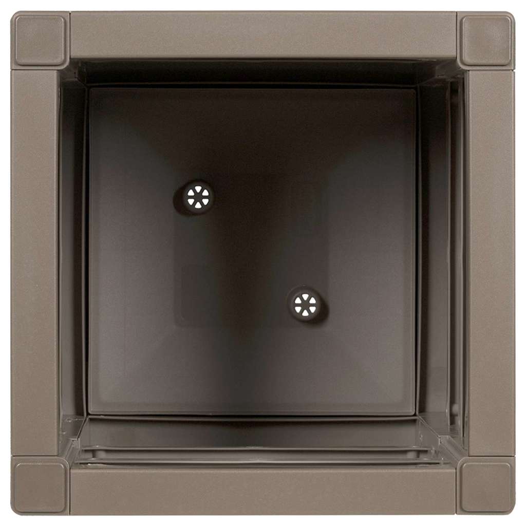 Hageblomsterpotte Grå 36 x 36 x 35 cm Polypropen