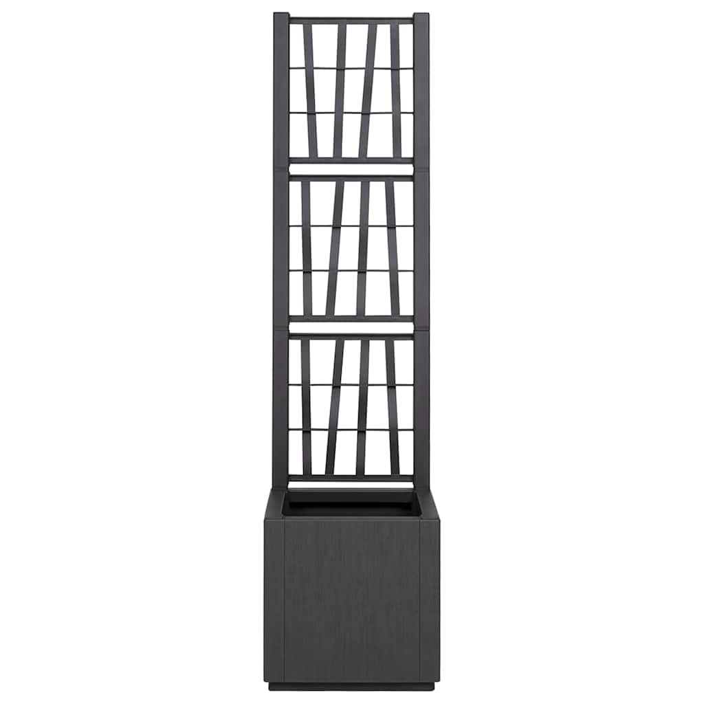 Hageblomsterpotte Antrasitt 36 x 36 x 140 cm Polypropen