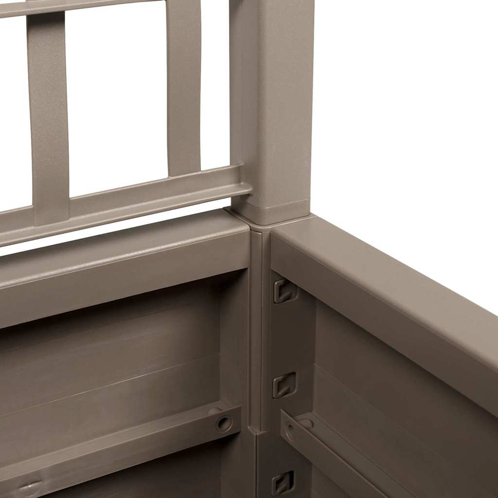 Hageblomsterpotte Grå 36 x 36 x 140 cm Polypropen