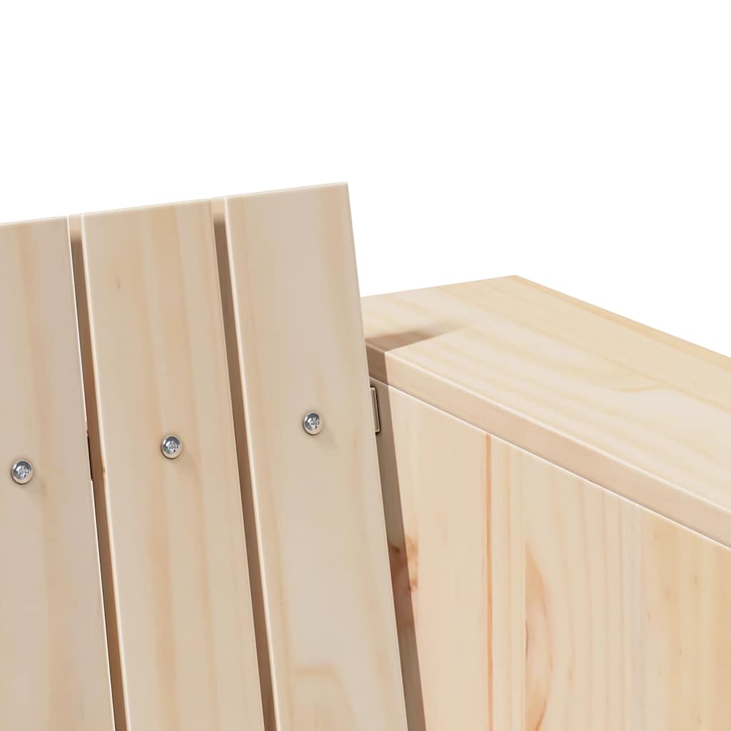 Hagemøbelsofa Brun 185,5 x 60 x 62 cm Massiv furu