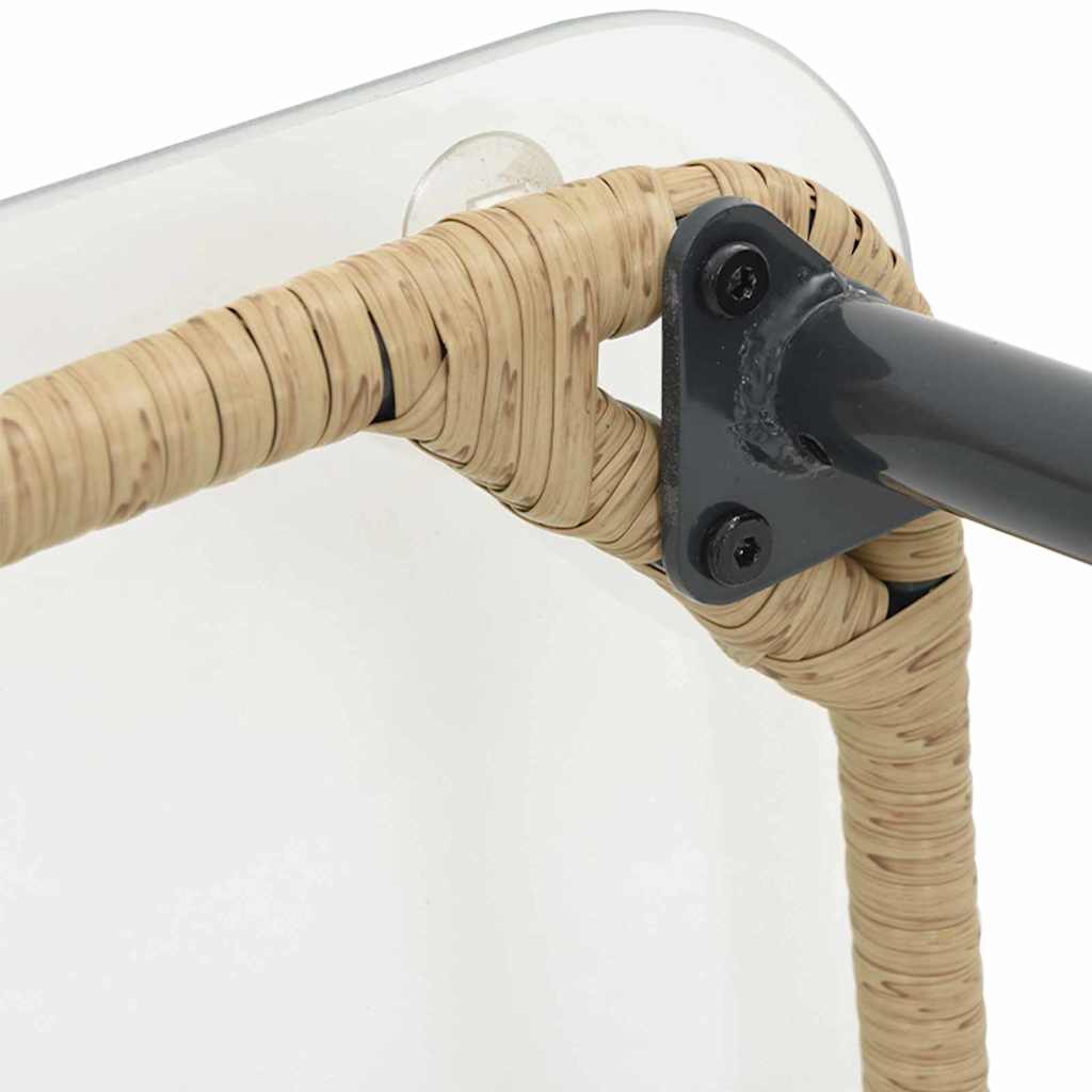 Hagebord Naturlig 80 x 40 x 45 cm Poly rattan