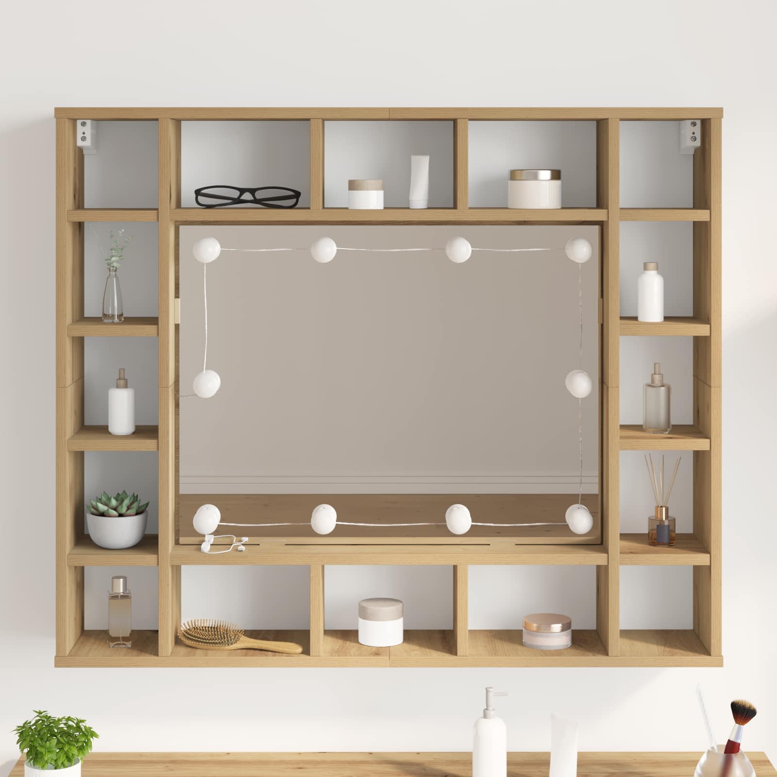 Speillamper 2 pcs Hvit 4,5 x 4,5 x 4,8 cm Plast