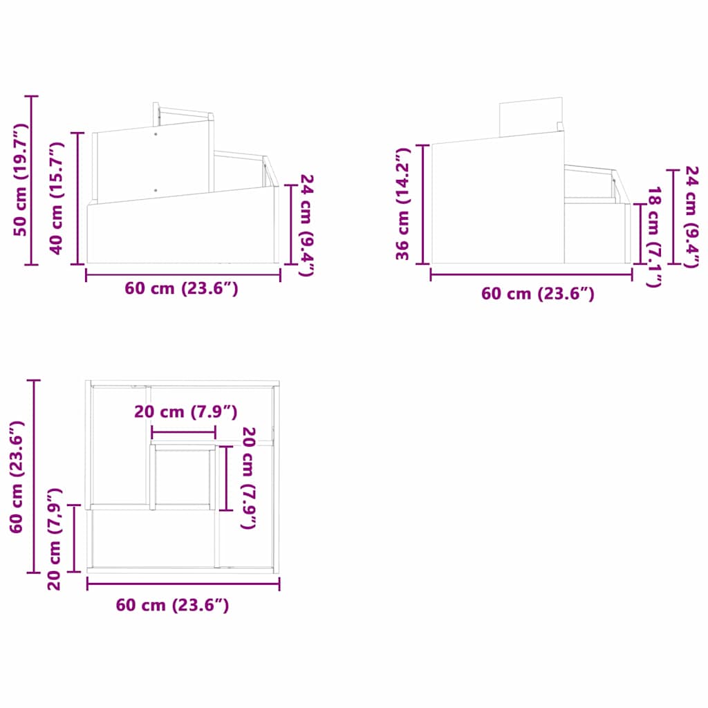 Hageblomsterpotte Olivengrønn 60 x 60 x 50 cm Kaldvalsestål
