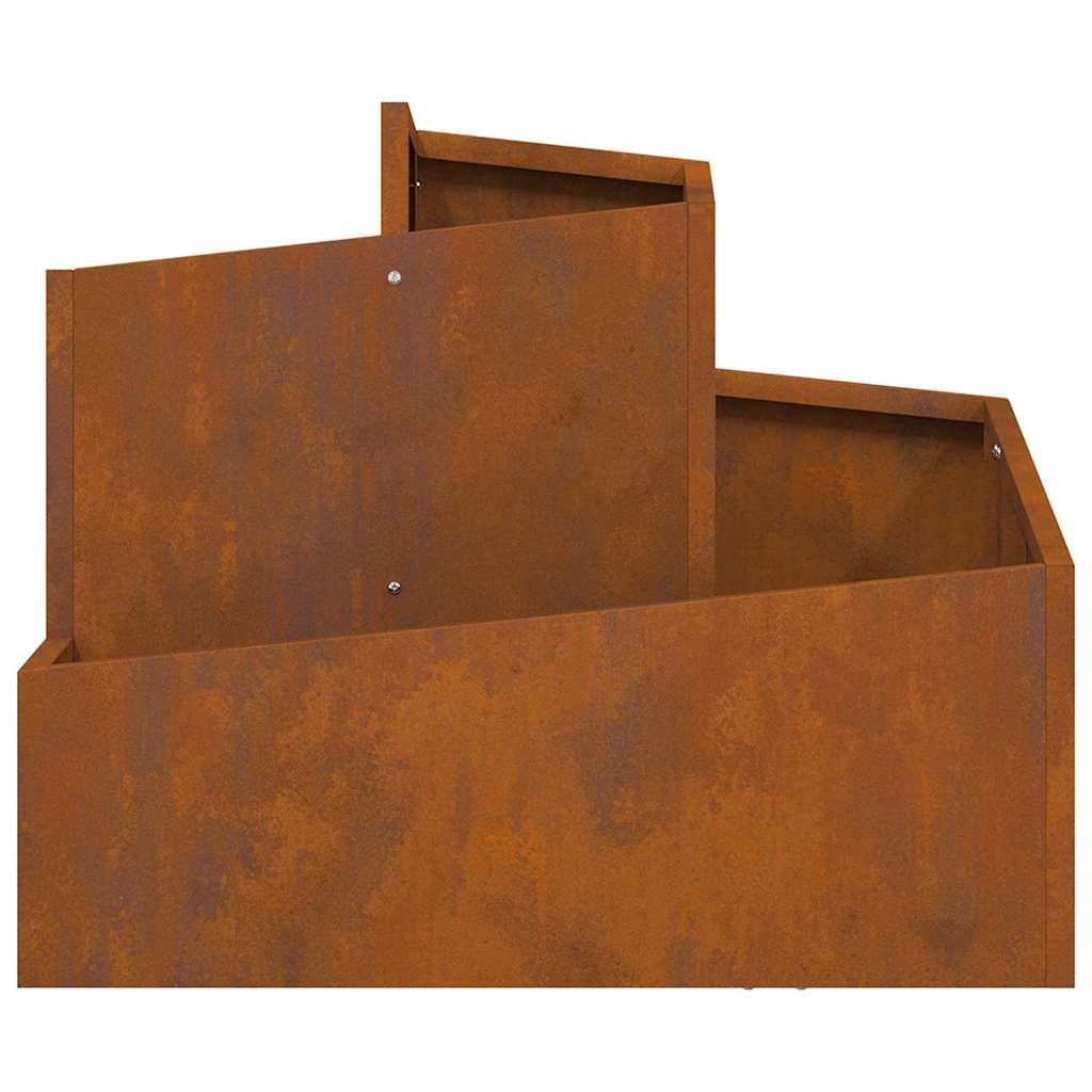Hageblomsterpotte Brun 60 x 60 x 50 cm Cortenstål