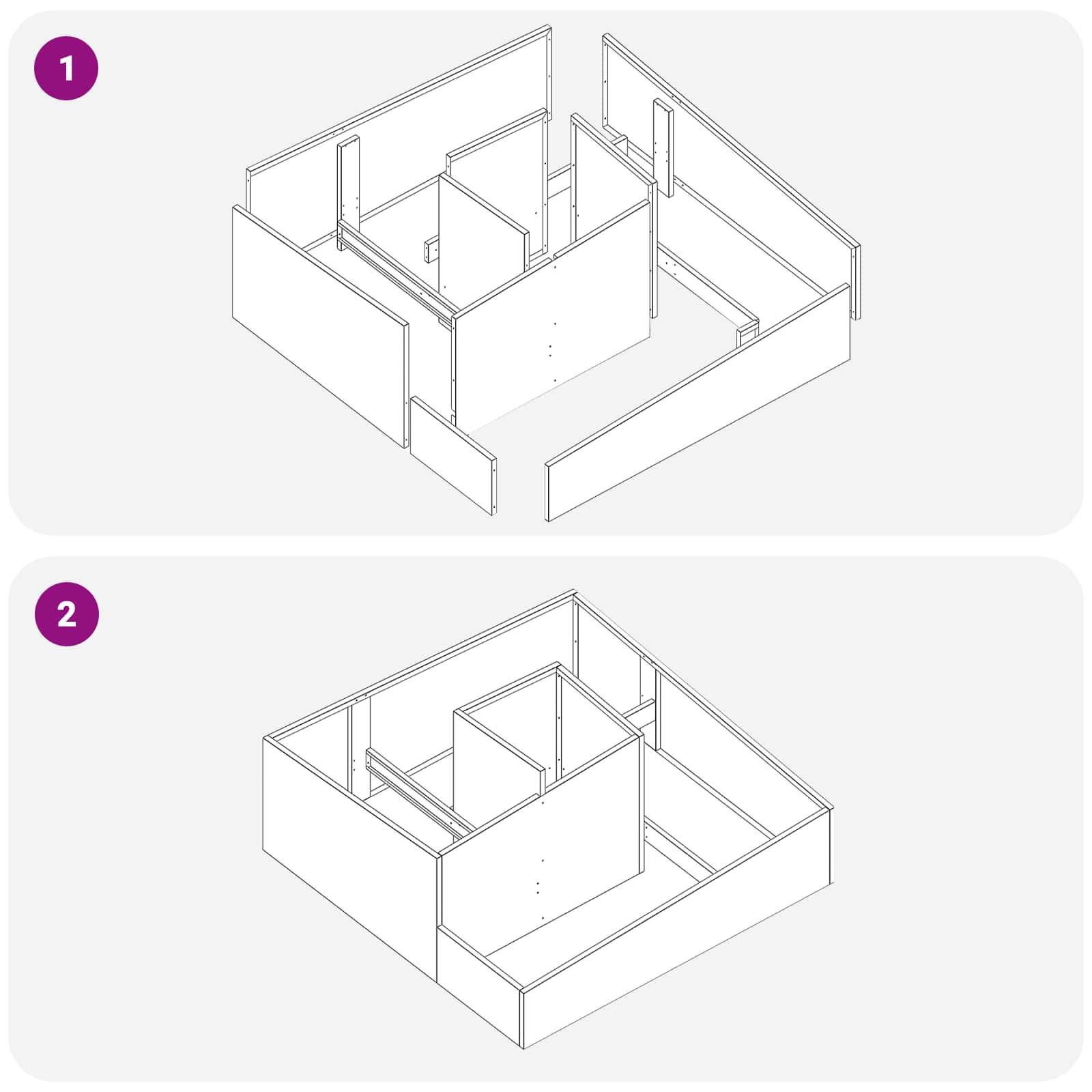 Hageblomsterpotte Brun 100 x 100 x 50 cm Værbestandig stål