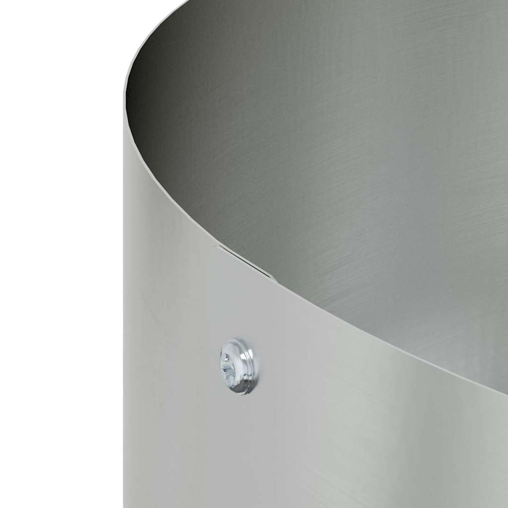 Hageblomsterpotte 5 pcs sølv 30 x 30 x 20 cm Galvanisert Stål