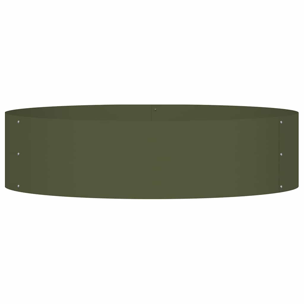 Hageblomsterpotte 5 pcs Olivengrønn 80 x 80 x 12 cm