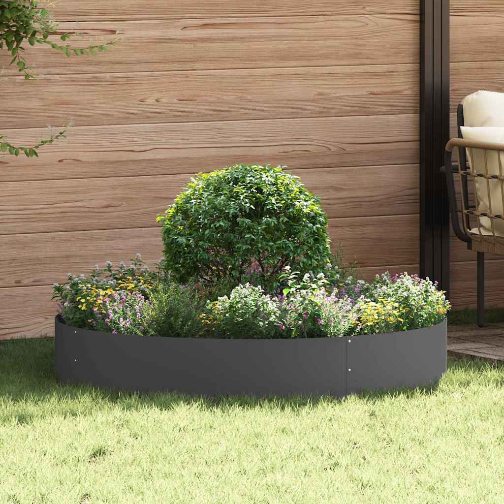 Hage Planteholder Svart 120x120x20 cm i Stål