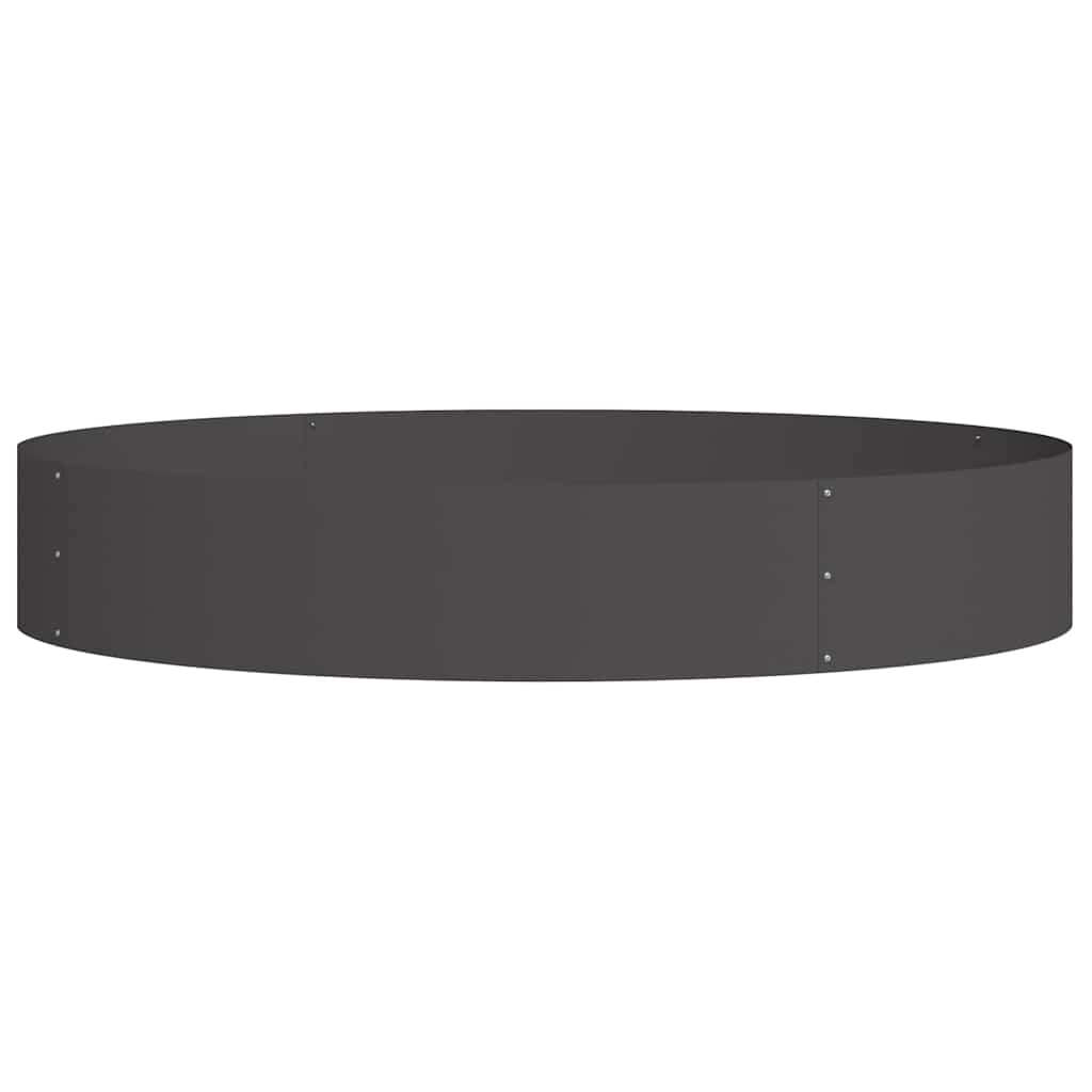 Hageblomsterpotte Svart 120 x 120 x 20 cm Kaldvalsestål