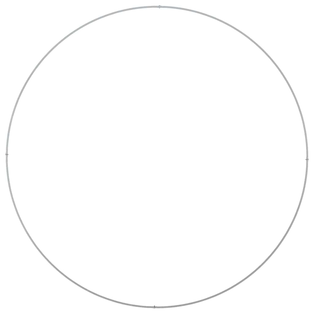 Hageblomsterpotte sølv 120 x 120 x 20 cm Galvanisert stål