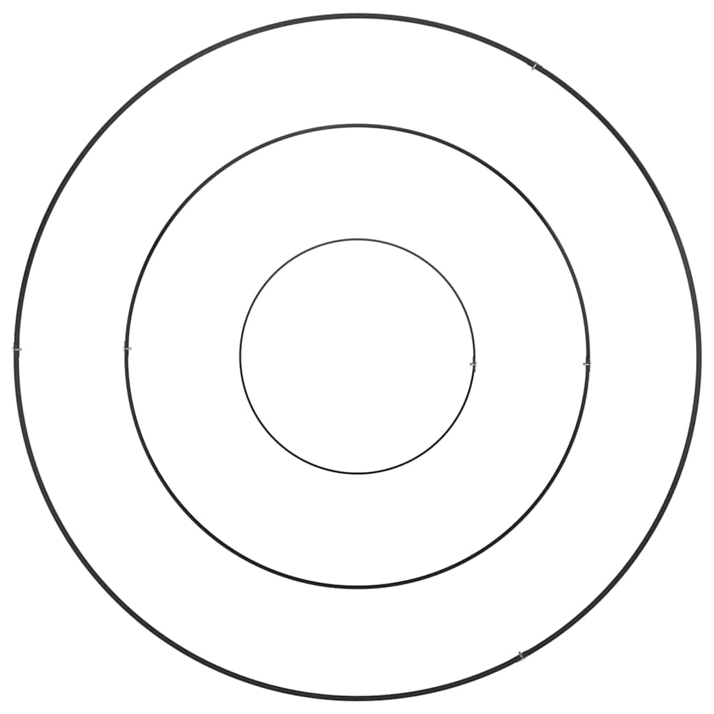 Hageblomsterpotte Svart 90 x 90 x 20 cm Stål