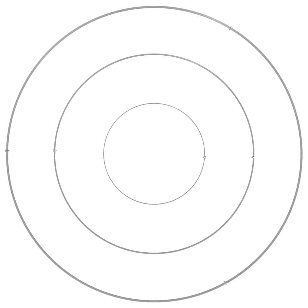 Hageblomsterpotte sølv 90 x 90 x 20 cm Rustfritt stål