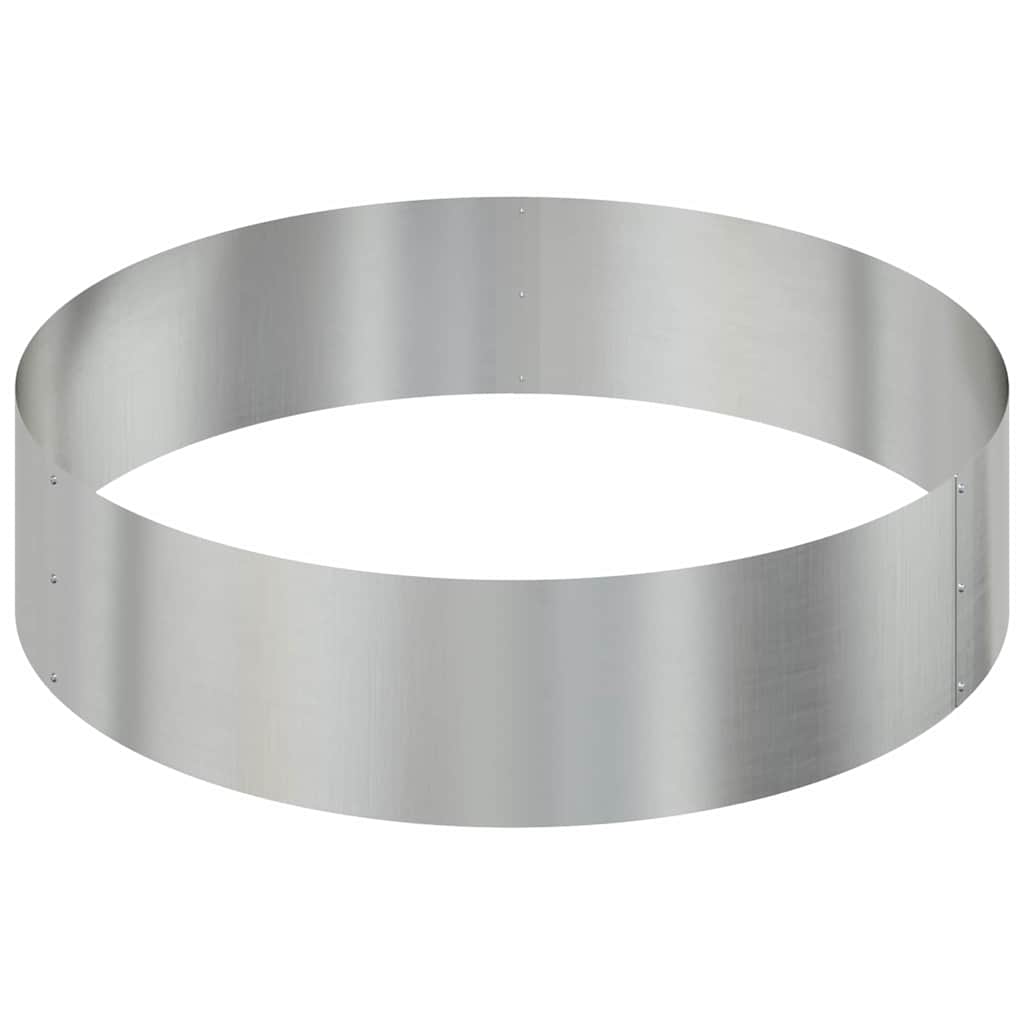 Hageblomsterpotte sølv 90 x 90 x 20 cm Galvanisert stål