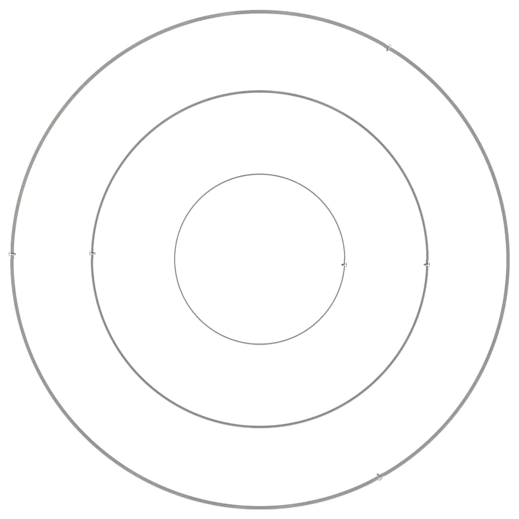 Hageblomsterpotte sølv 90 x 90 x 20 cm Galvanisert stål