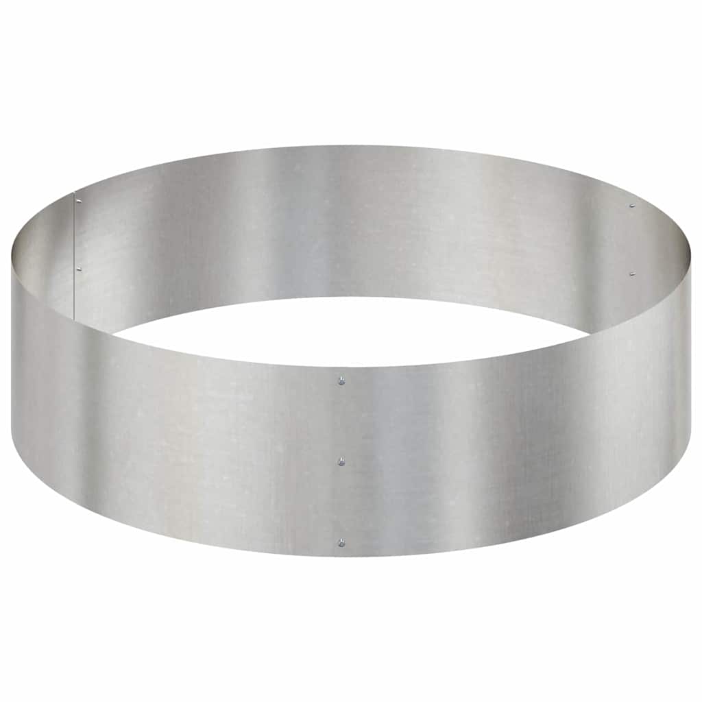 Hageblomsterpotte sølv 120 x 120 x 20 cm Rustfritt Stål