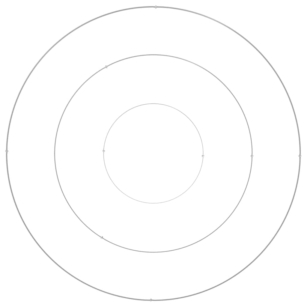 Hageblomsterpotte sølv 120 x 120 x 20 cm Rustfritt Stål