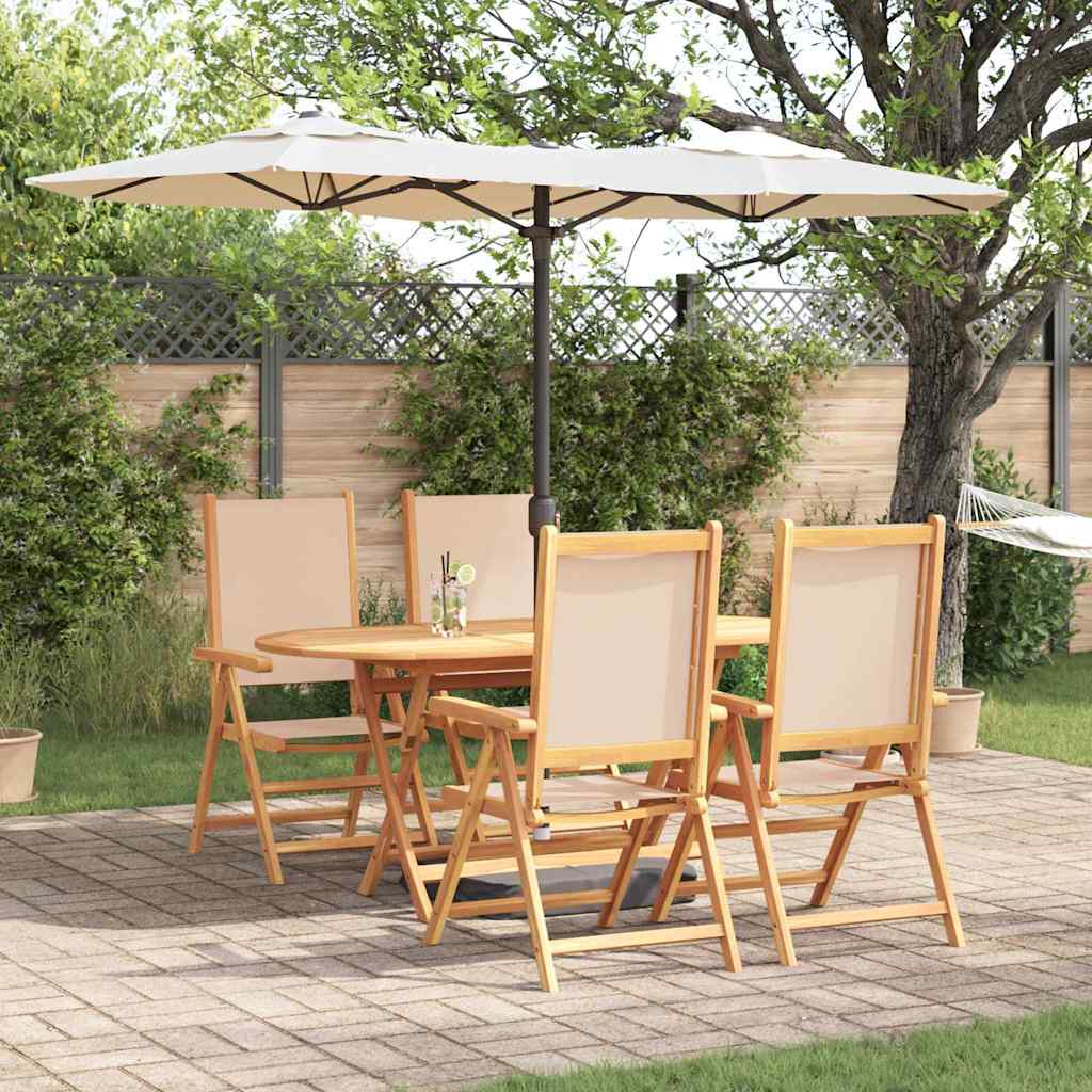 Hage Spisegruppe 5 pcs Beige heltre akasie