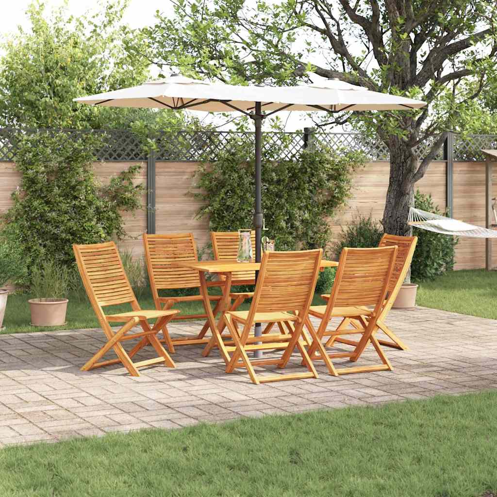 Hage Spisegruppe 7 pcs Brun heltre akasie