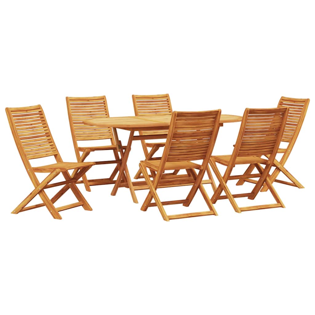 Hage Spisegruppe 7 pcs Brun heltre akasie