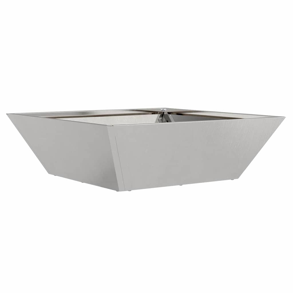 Hagebolle Plantekasse 50 x 50 x 15 cm i Rustfritt Stål
