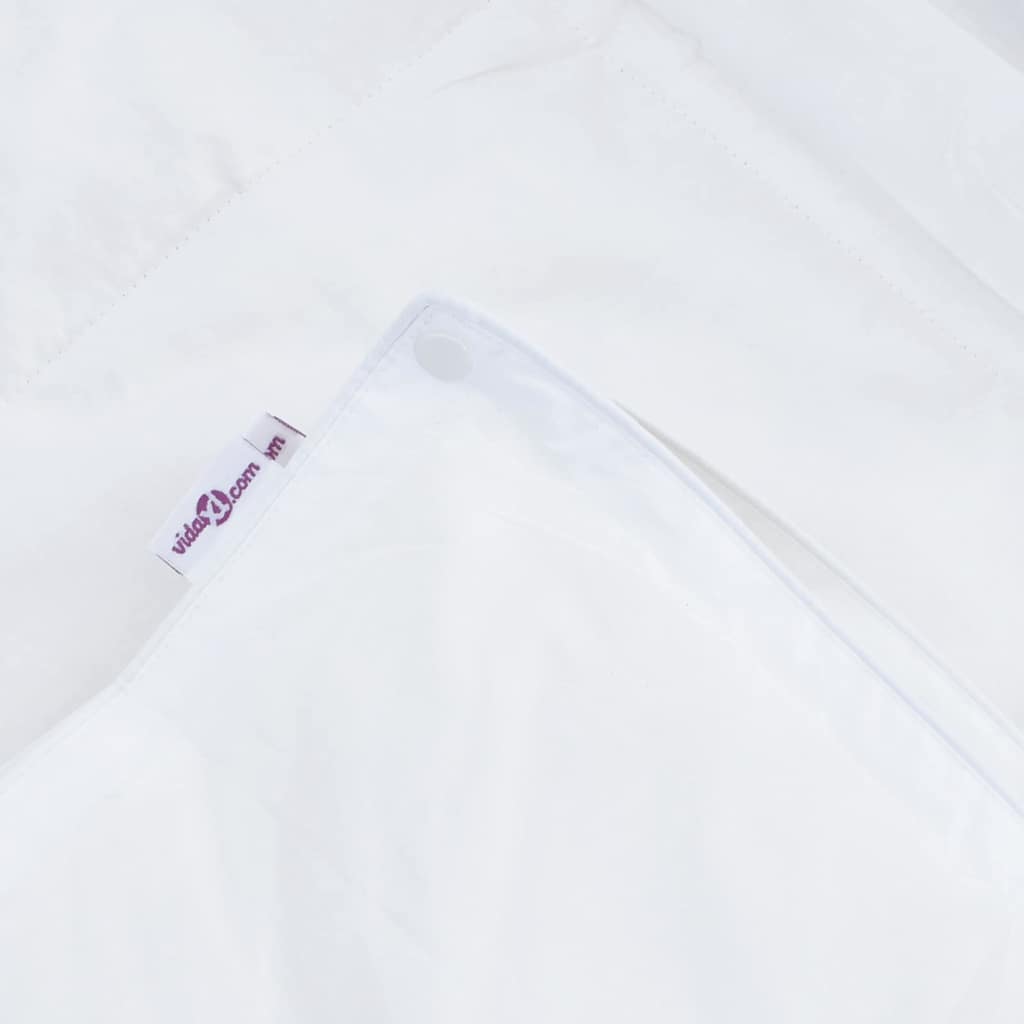 2-i-1 Dyne med pute 2 pcs Hvit Dun Fjær