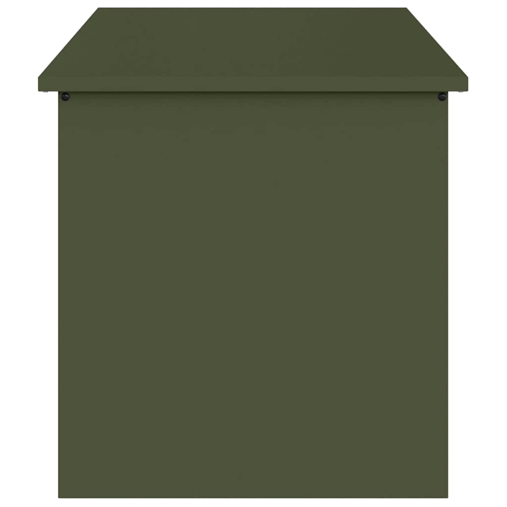 Utendørs Lagringsboks Olivengrønn 100 x 50,5 x 50 cm Stål