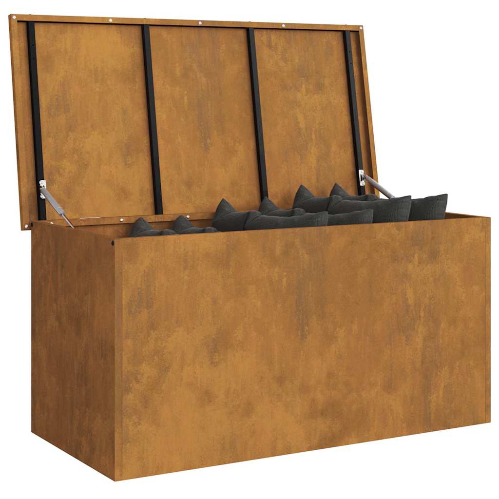 Utendørs Lagringsboks Rusten 100 x 50,5 x 50 cm Stål