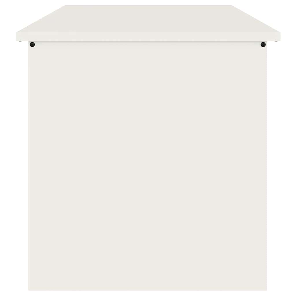 Utendørs Lagringsboks med lagring Hvit 80 x 50,5 x 50 cm Stål