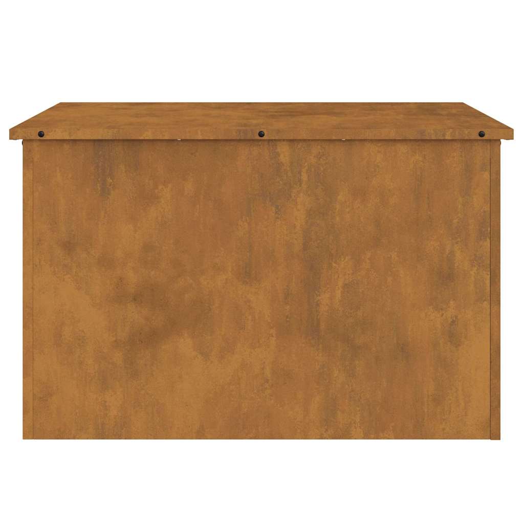 Utendørs Lagringsboks med lagring Rusten 80 x 50,5 x 50 cm Stål